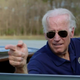 Image for article titled Watch Joe Biden And Colin Powell Do A Tire-Melting Drag Race In Their Corvettes